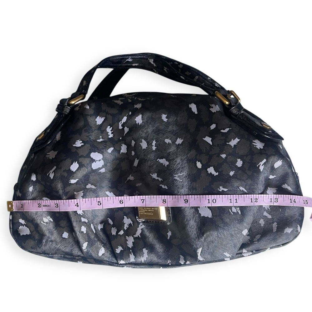 Marc Jacobs Black and Gray Hobo Bag with Metallic Accents - Picture 8 of 11